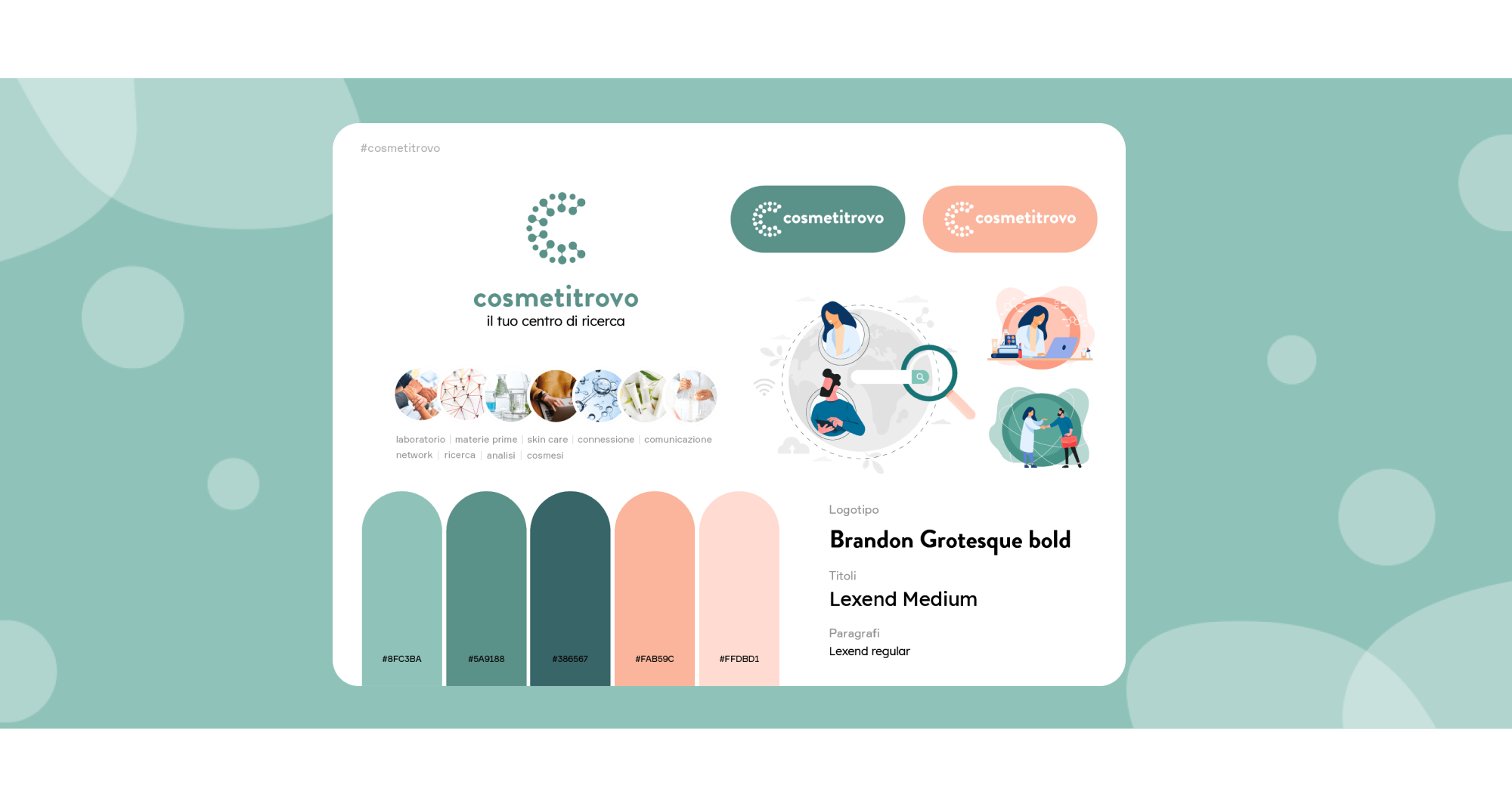 Mockup progetto Cosmetitrovo: sito web