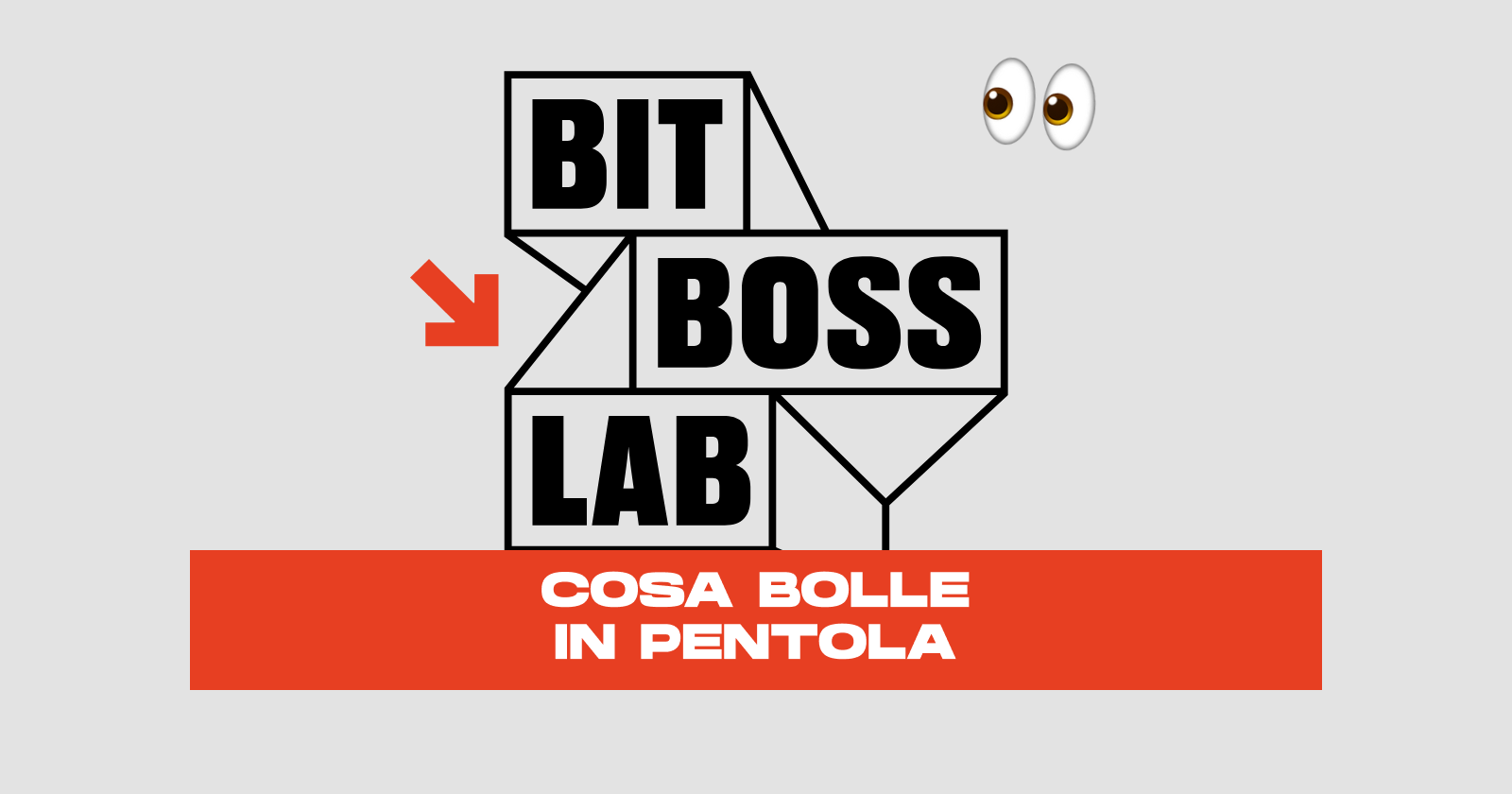 Logo BitBoss Lab con scritta: Cosa bolle in pentola