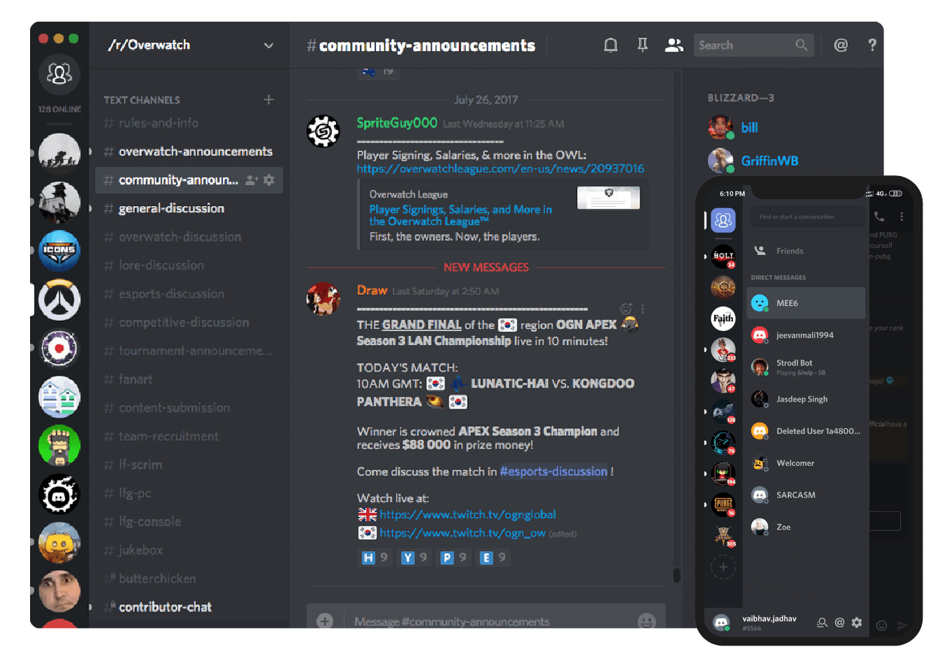 schermata Discord